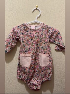 Carter's Pink Floral Long-Sleeve One-Piece